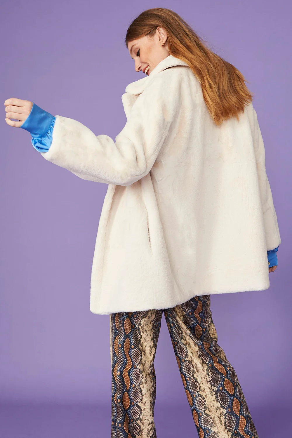 Cream Faux Fur Midi Coat-Faux Fur Coats-Buy Me Fur Ltd-One Size-Cream-Faux Fur-Urbanheer