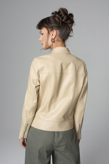 Cream Genuine Leather﻿ Jacket-Leather Jackets-Buy Me Fur Ltd-Cream-XS-Genuine Leather-Urbanheer