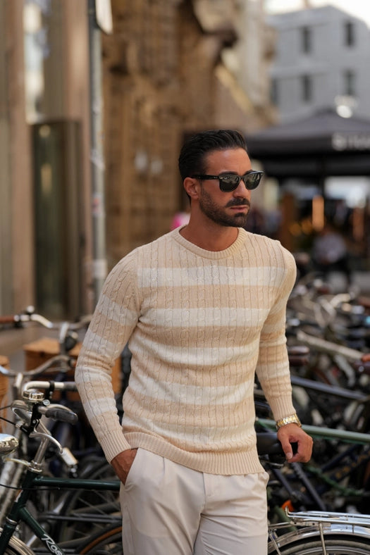 Cream Sweater-Sweater-DONATO-L-Urbanheer