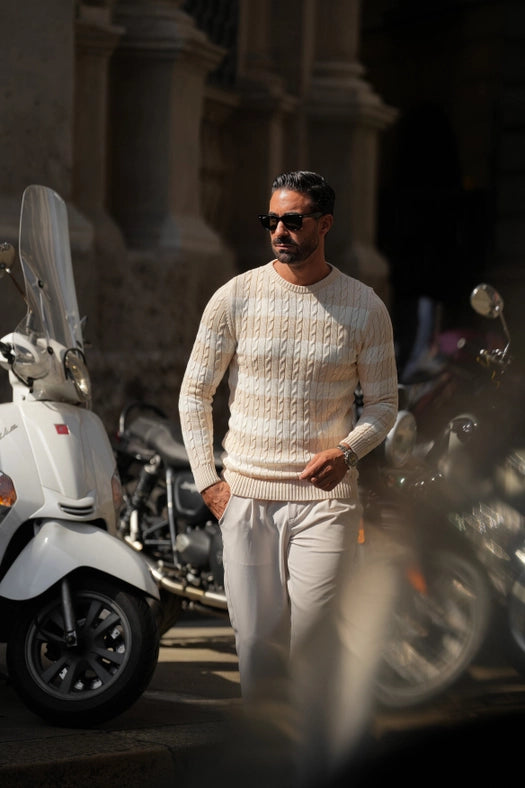 Cream Sweater-Sweater-DONATO-L-Urbanheer