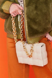 Cream Vegan Leather Hand Made Millie Cross Body Bag-Bags-Buy Me Fur Ltd-One Size-Cream-Faux Leather-Urbanheer