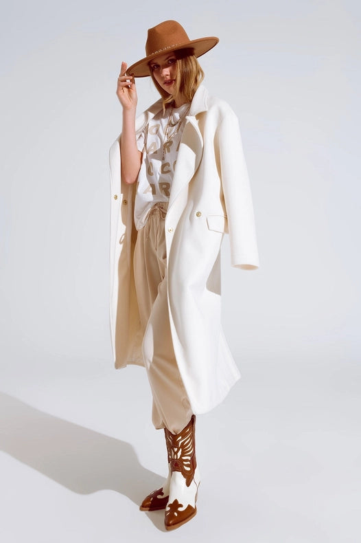 Creme T-Shirt With Famous Names Logos At The Front-T-Shirt-Q2-One Size-White-Urbanheer