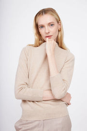 Crewneck Cashmere Sweater Oatmeal-Sweater-Pissenlit-S-Oatmeal-Urbanheer