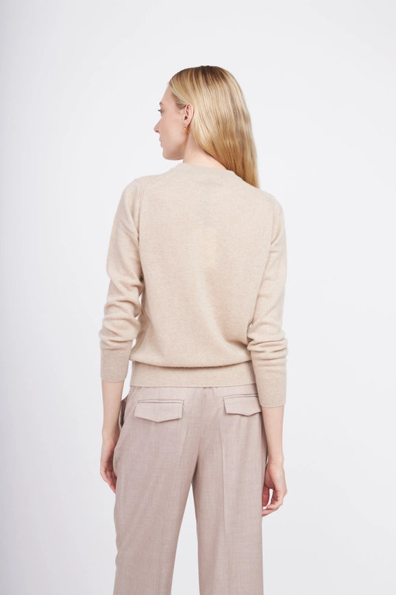 Crewneck Cashmere Sweater Oatmeal-Sweater-Pissenlit-S-Oatmeal-Urbanheer