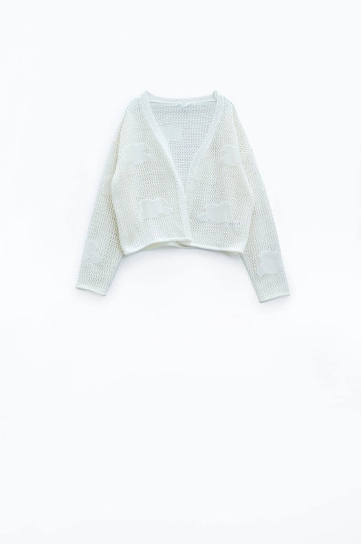 Crochet Cardigan With Knitted Clouds In White-Cardigan-Q2-One Size-White-Urbanheer