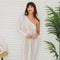 Crochet One Shoulder Maxi Dress