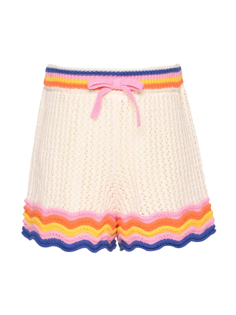 Crochet Shorts Scallop Hem
