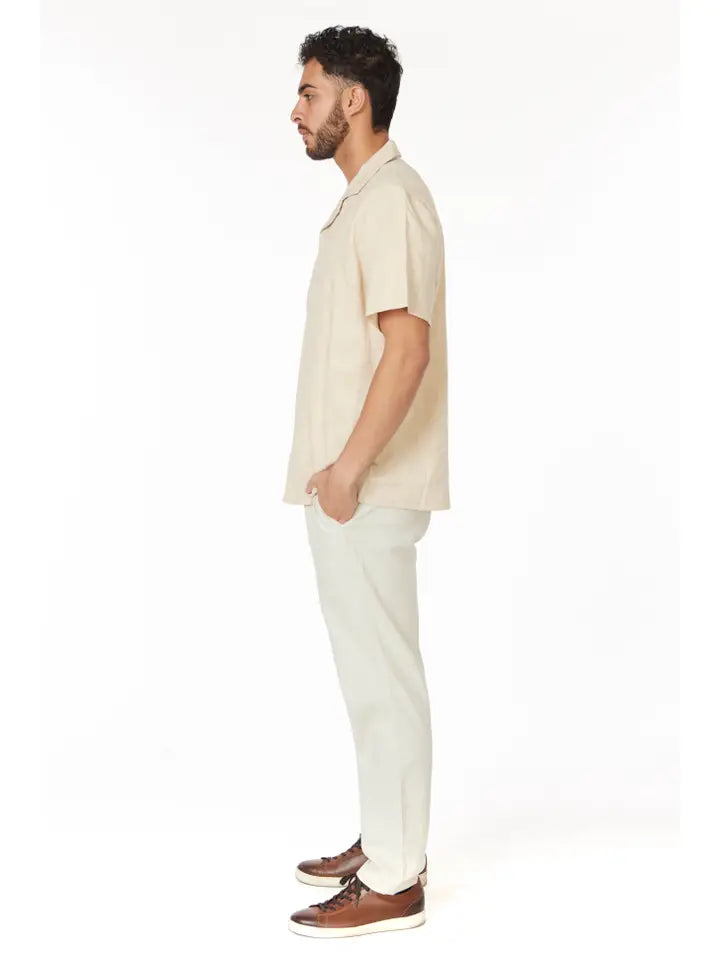 Crochet Textured Short Sleeve Men's Shirt (HB-4068)-Shirt-Hawk's Bay-S-HB-4068-Urbanheer