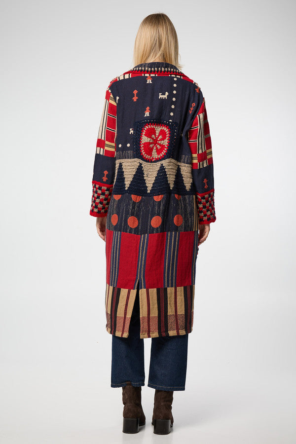 Crochet Woven Aztec Kimono