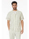 Crochet/Textured Short Sleeve Men's Shirt (HB-4084)-Shirt-Hawk's Bay-S-HB-4084-Urbanheer
