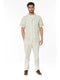 Crochet/Textured Short Sleeve Men's Shirt (HB-4084)-Shirt-Hawk's Bay-S-HB-4084-Urbanheer
