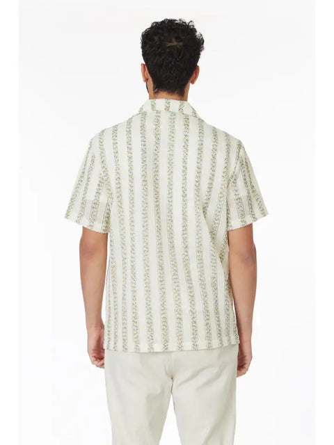 Crochet/Textured Short Sleeve Men's Shirt (HB-4084)-Shirt-Hawk's Bay-S-HB-4084-Urbanheer