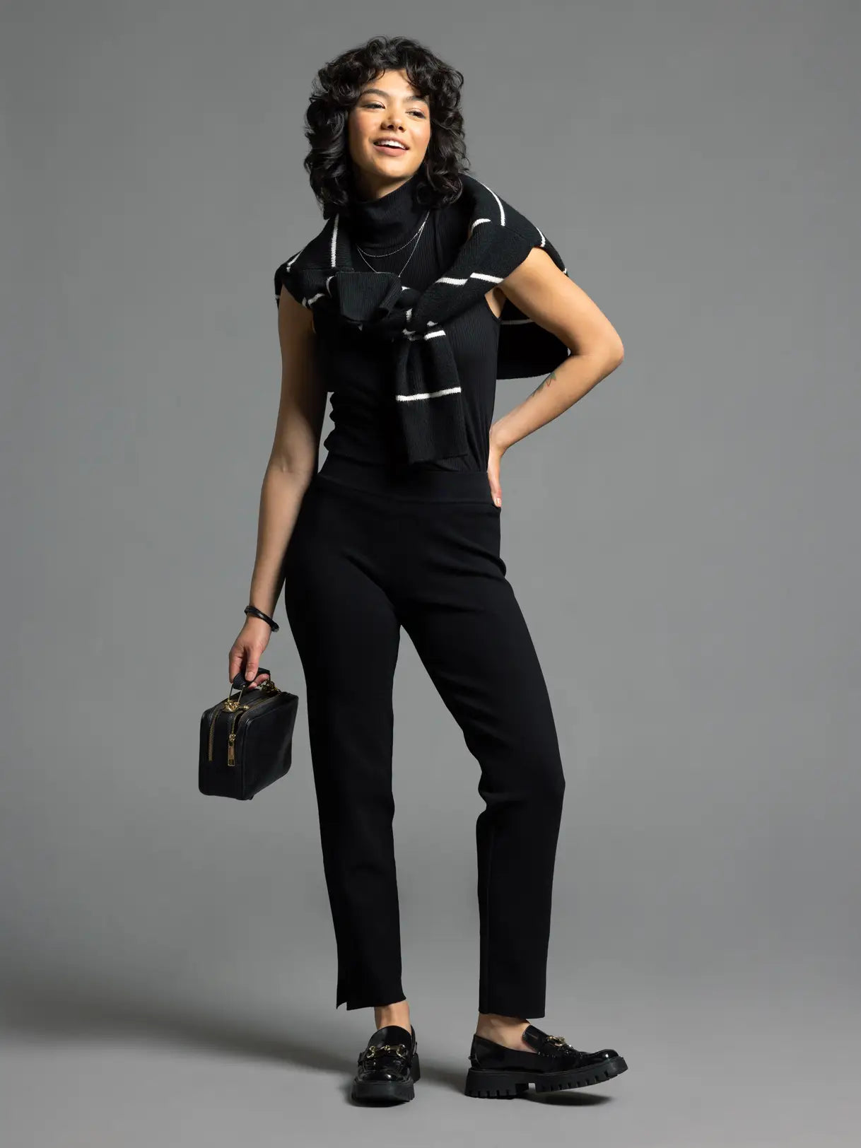 Cropped Fitted Pants - Celestia Pants