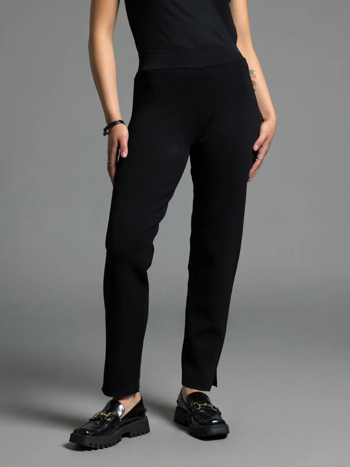 Cropped Fitted Pants - Celestia Pants