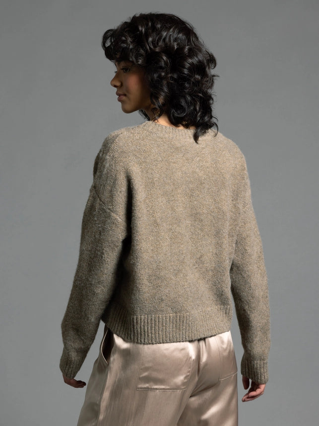 Cropped Knit Sweater - Christabel Sweater-Sweater-Weekend Los Angeles-XS-DESERT TAN-Urbanheer