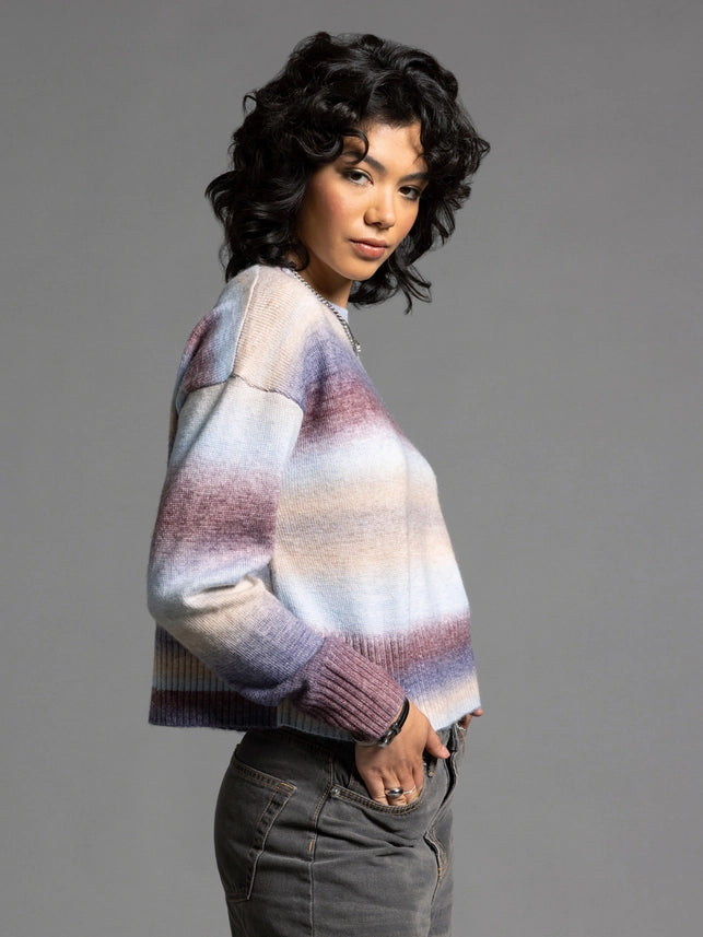 Cropped Knit Sweater - Ravi Sweater BAILEY STRIPE-Sweater-Weekend Los Angeles-XS-BAILEY STRIPE-Urbanheer