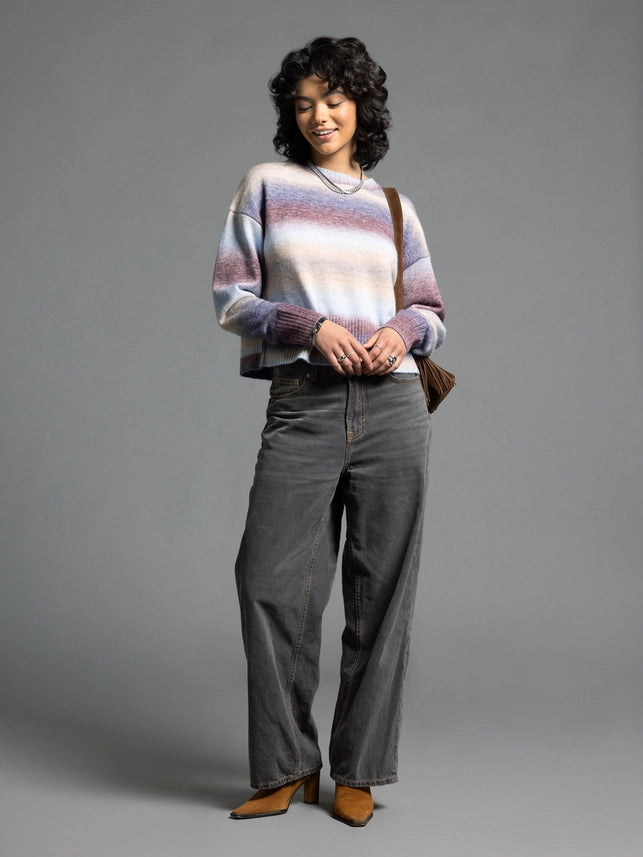 Cropped Knit Sweater - Ravi Sweater BAILEY STRIPE-Sweater-Weekend Los Angeles-XS-BAILEY STRIPE-Urbanheer