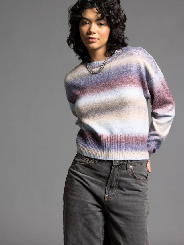 Cropped Knit Sweater - Ravi Sweater BAILEY STRIPE-Sweater-Weekend Los Angeles-XS-BAILEY STRIPE-Urbanheer
