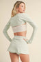 Cropped Lightweight Shrug Mint-Lightweight Shrug-KIMBERLY C-S-Urbanheer