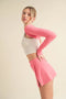 Cropped Lightweight Shrug Pink-Lightweight Shrug-KIMBERLY C-S-Urbanheer