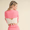 Cropped Lightweight Shrug Pink-Lightweight Shrug-KIMBERLY C-S-Urbanheer