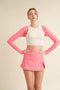 Cropped Lightweight Shrug Pink-Lightweight Shrug-KIMBERLY C-S-Urbanheer