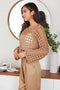 Cropped Open Knit Fuzzy Sweater-Sweater-MILIO MILANO-OS-CAMEL-Urbanheer