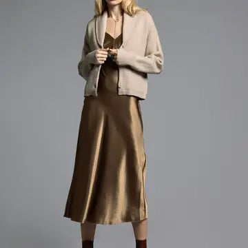 Cropped Shawl Lapel Cardigan - Candice Cardigan