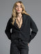 Cropped Shawl Lapel Cardigan - Candice Cardigan EBONY-Cardigan-Weekend Los Angeles-XS-EBONY-Urbanheer