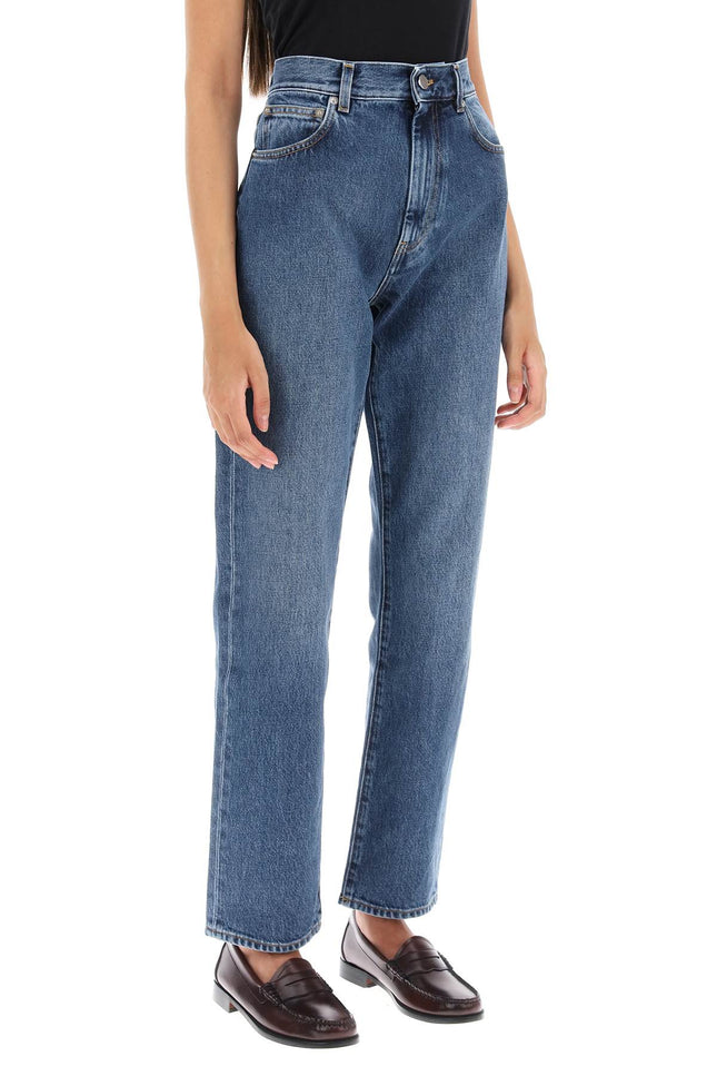 Cropped Straight Cut Jeans