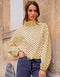 Cropped White Jacket with Black Polka Dots