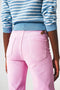 Cropped Wide Leg Jeans In Bubblegum Pink-Jeans-Q2-XS-Pink-Urbanheer