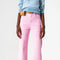 Cropped Wide Leg Jeans In Bubblegum Pink-Jeans-Q2-XS-Pink-Urbanheer