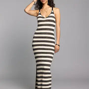 Cross-Strap Back Maxi Dress - Kalena Dress