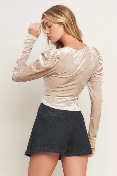 Crushed Velvet Top