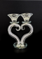 Crystal-Filled Heart Shaped Candle Holder