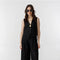 Culotte Linen Pants - Black-Pant-Lanhtropy-XS-Black-Urbanheer