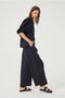 Culotte Linen Pants - Black-Pant-Lanhtropy-XS-Black-Urbanheer