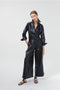 Culotte Metallic Linen Pant - Black-Pants-Lanhtropy-XS-Metallic Black-Urbanheer