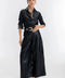 Culotte Metallic Linen Pant - Black-Pants-Lanhtropy-XS-Metallic Black-Urbanheer