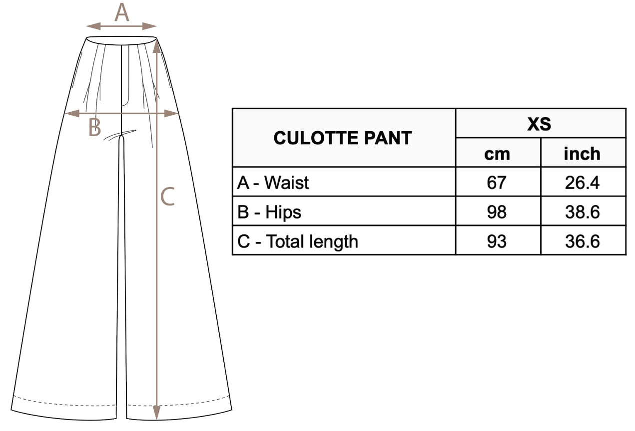 Culotte Metallic Linen Pant - Gold-Pant-Lanhtropy-XS-Gold-Urbanheer