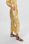 Culotte Metallic Linen Pant - Gold-Pants-Lanhtropy-XS-Gold-Urbanheer