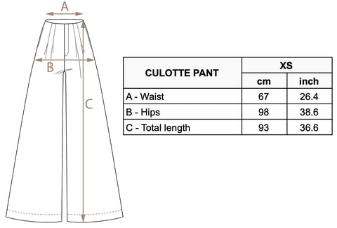 Culotte Metallic Linen Pant - Gold-Pants-Lanhtropy-XS-Gold-Urbanheer