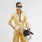 Culotte Metallic Linen Pant - Gold-Pants-Lanhtropy-XS-Gold-Urbanheer
