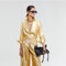 Culotte Metallic Linen Pant - Gold-Pants-Lanhtropy-XS-Gold-Urbanheer