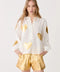 Cupid Linen Shirt - Off-White w/ Gold Hearts-Shirt-Lanhtropy-XS-Off-White with Gold Hearts-Urbanheer