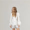 Cupid Linen Shirt - Off-White with Silver Hearts-Shirt-Lanhtropy-XS-off-white with violet hearts-Urbanheer