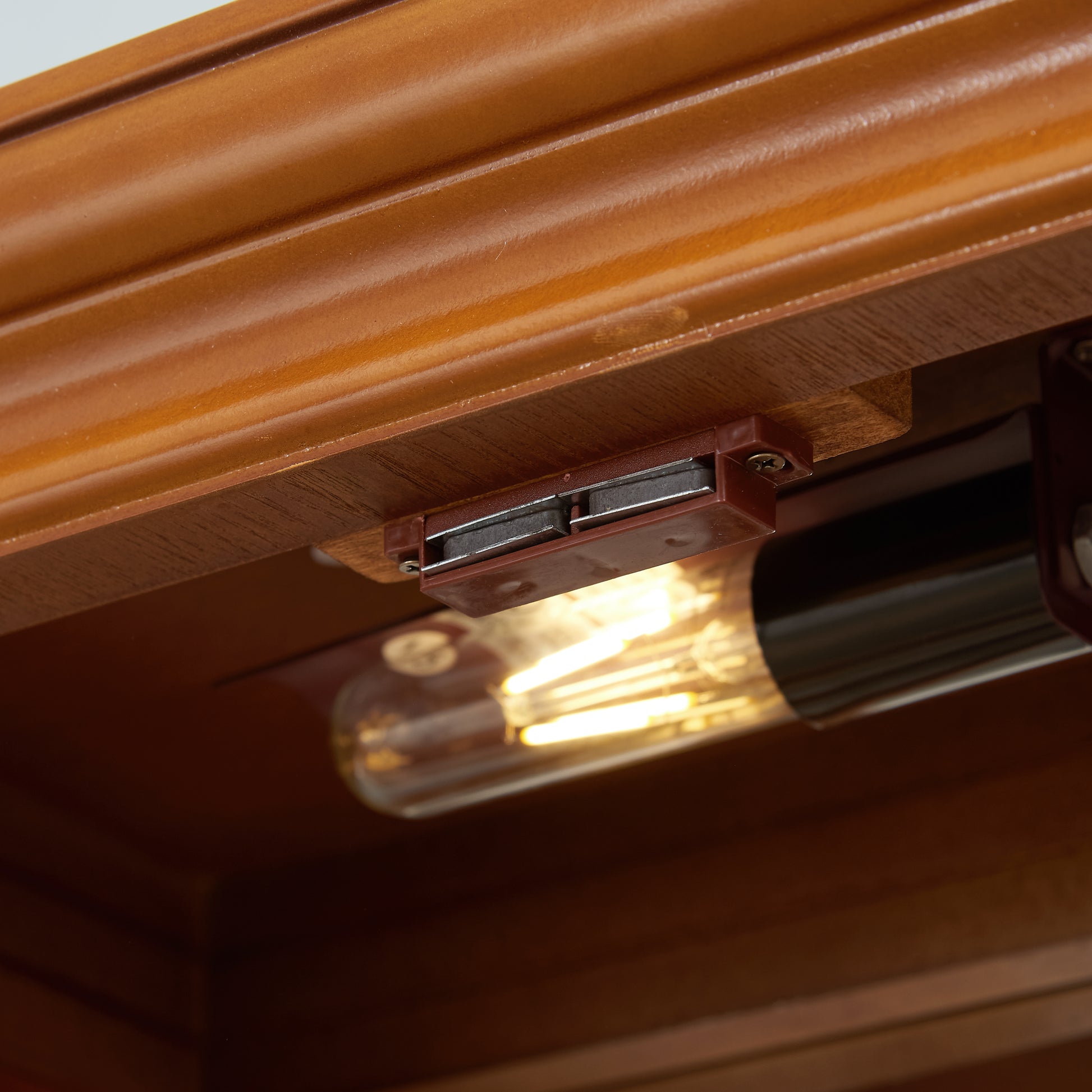 Curio Cabinet Lighted Curio Diapaly Cabinet with Adjustable Shelves and Mirrored Back Panel,-UH Decor-Default-Urbanheer