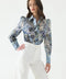 Cyrus Silk Puff Sleeve Blouse-Blouse-WE ARE KINDRED-AU 6 / US 2-ULTRAMARINE FLORAL-Urbanheer