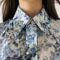 Cyrus Silk Puff Sleeve Blouse-Blouse-WE ARE KINDRED-AU 6 / US 2-ULTRAMARINE FLORAL-Urbanheer